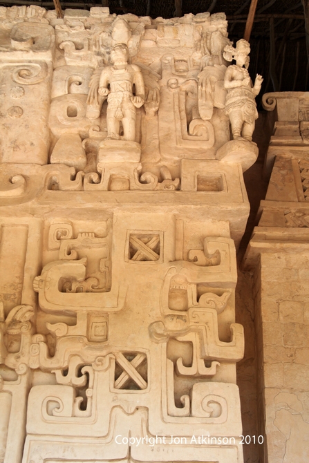 Ek' Balam Jaguar Altar Carvings